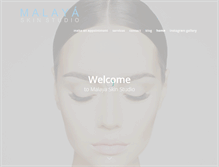 Tablet Screenshot of malayaskinstudio.com